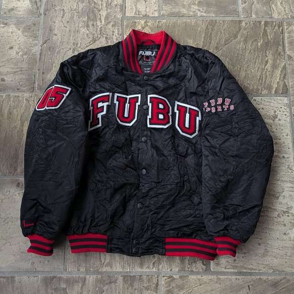 FUBU Other - FUBU Sport Champs 05 Satin Varsity Jacket (1993, Vintage)